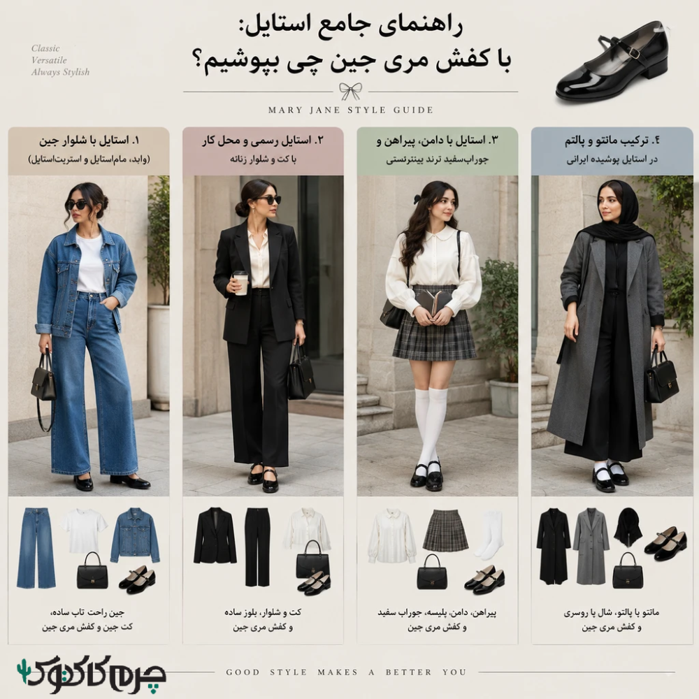 راهنمای جامع استایل: با کفش مری جین چی بپوشیم؟