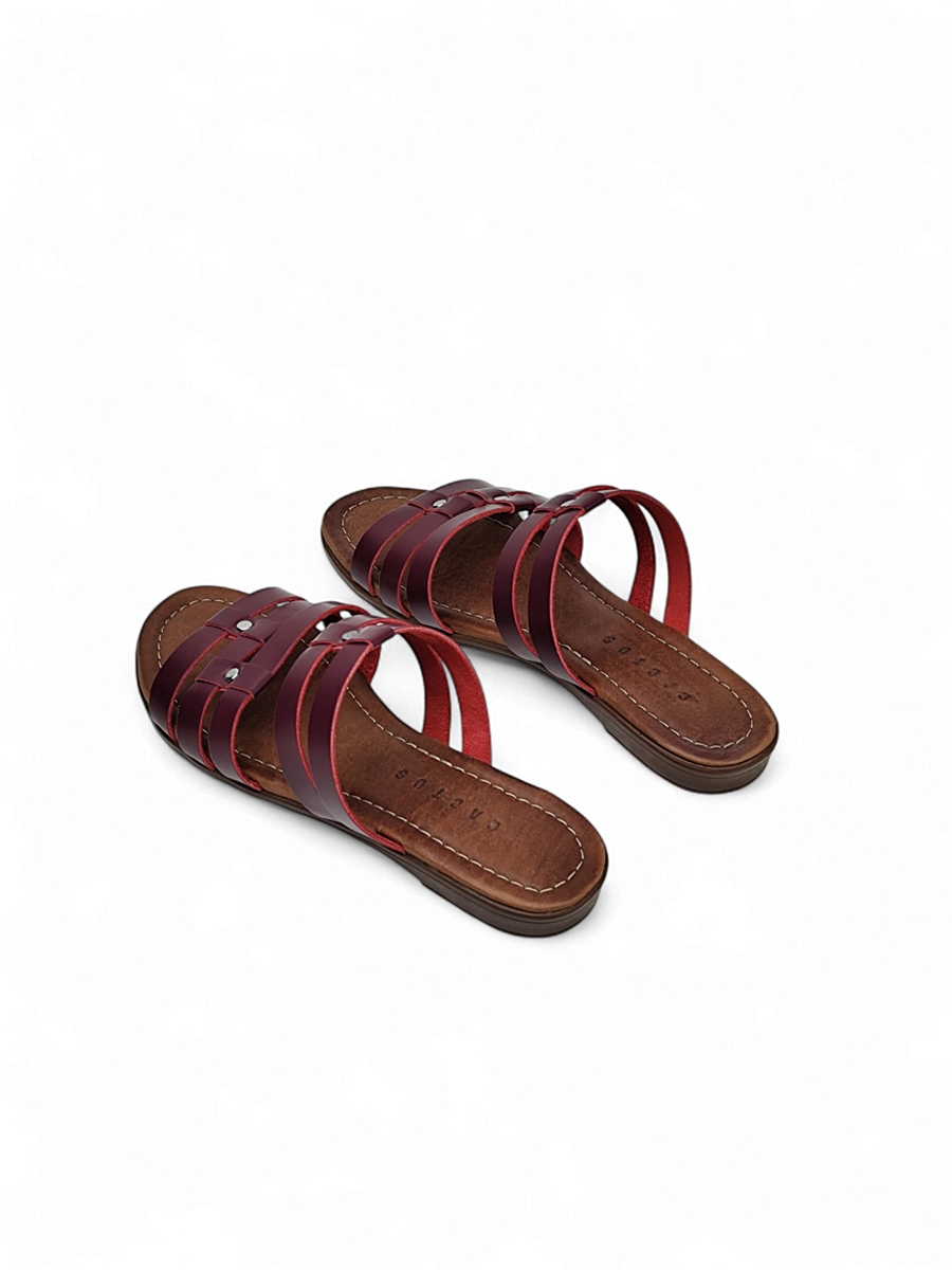 صندل چرم زنانه ws51008