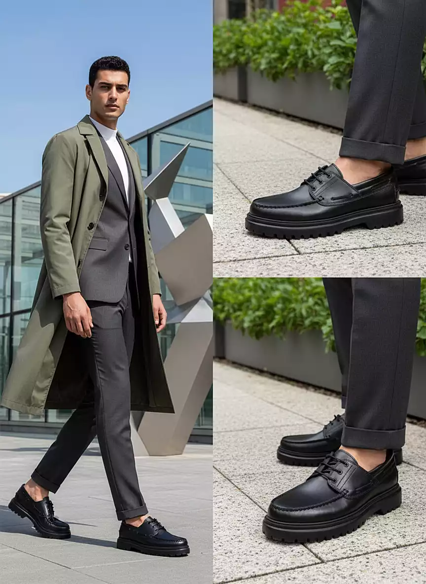 کفش چرم مردانه S2034