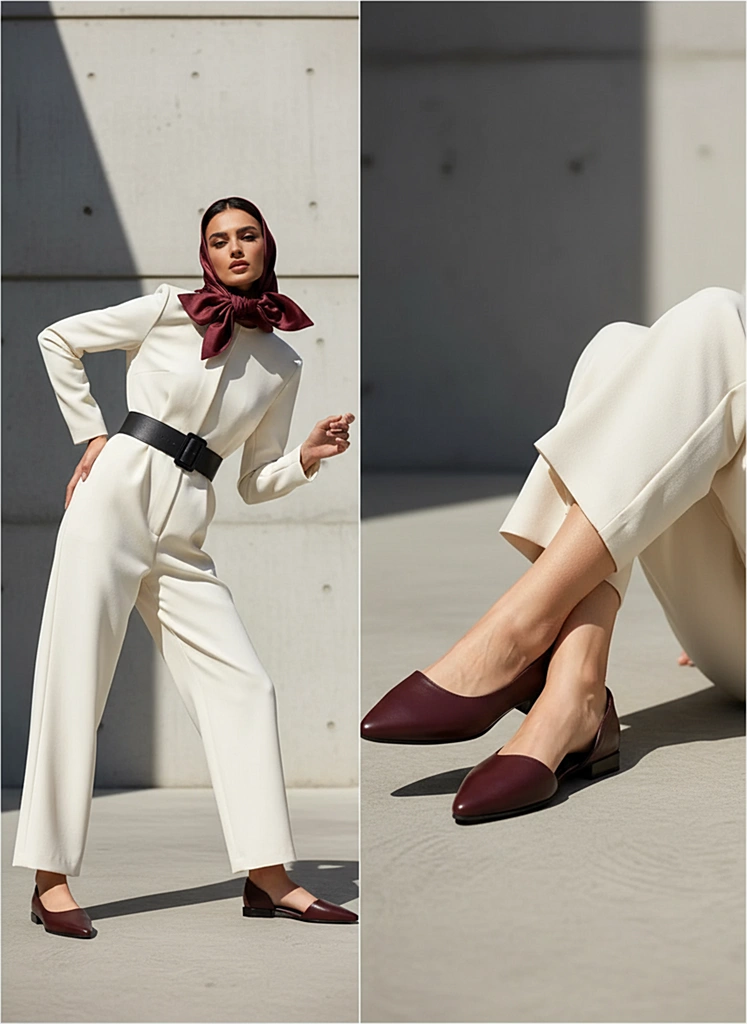 کفش چرم زنانه WS1046