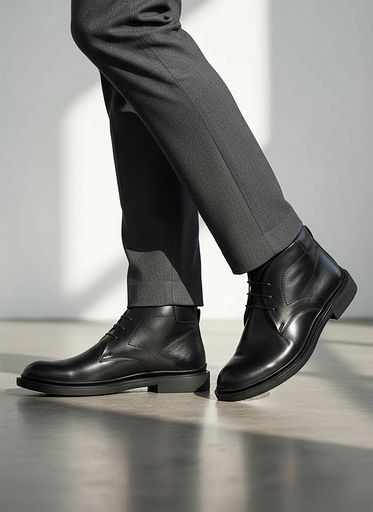 بوت چرم مردانه S4048