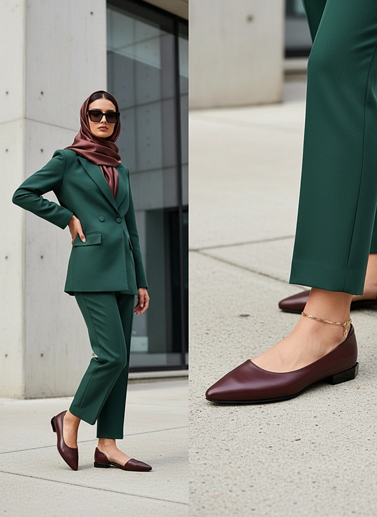 کفش چرم زنانه WS1046