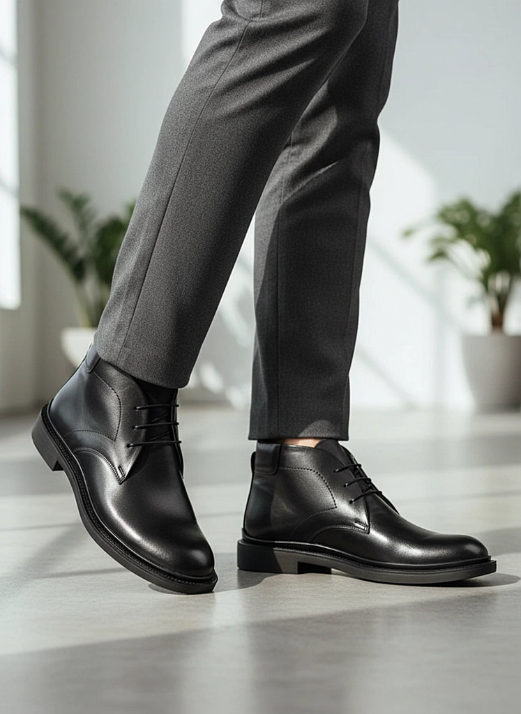 بوت چرم مردانه S4048