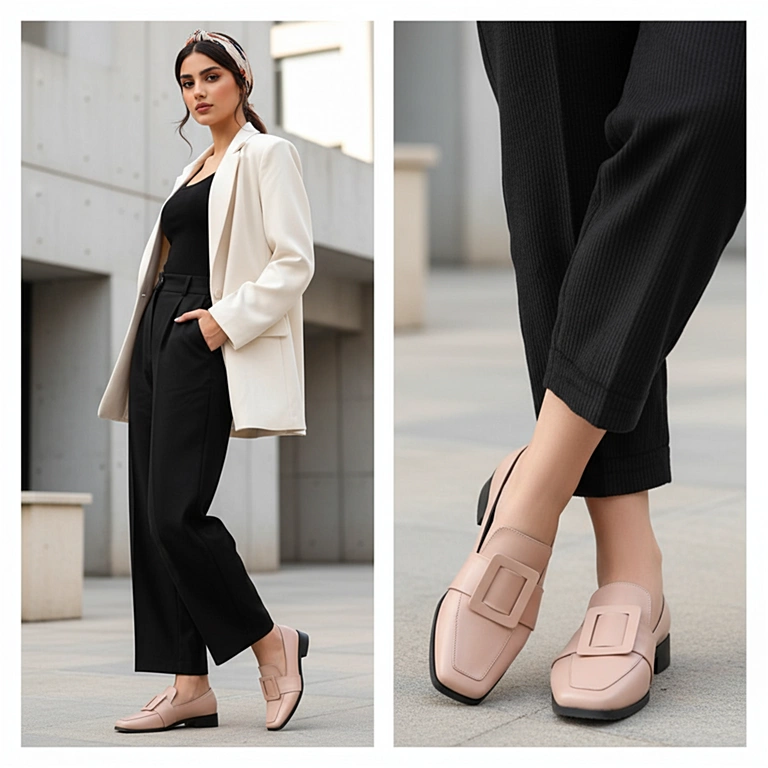 کفش چرم زنانه 1019