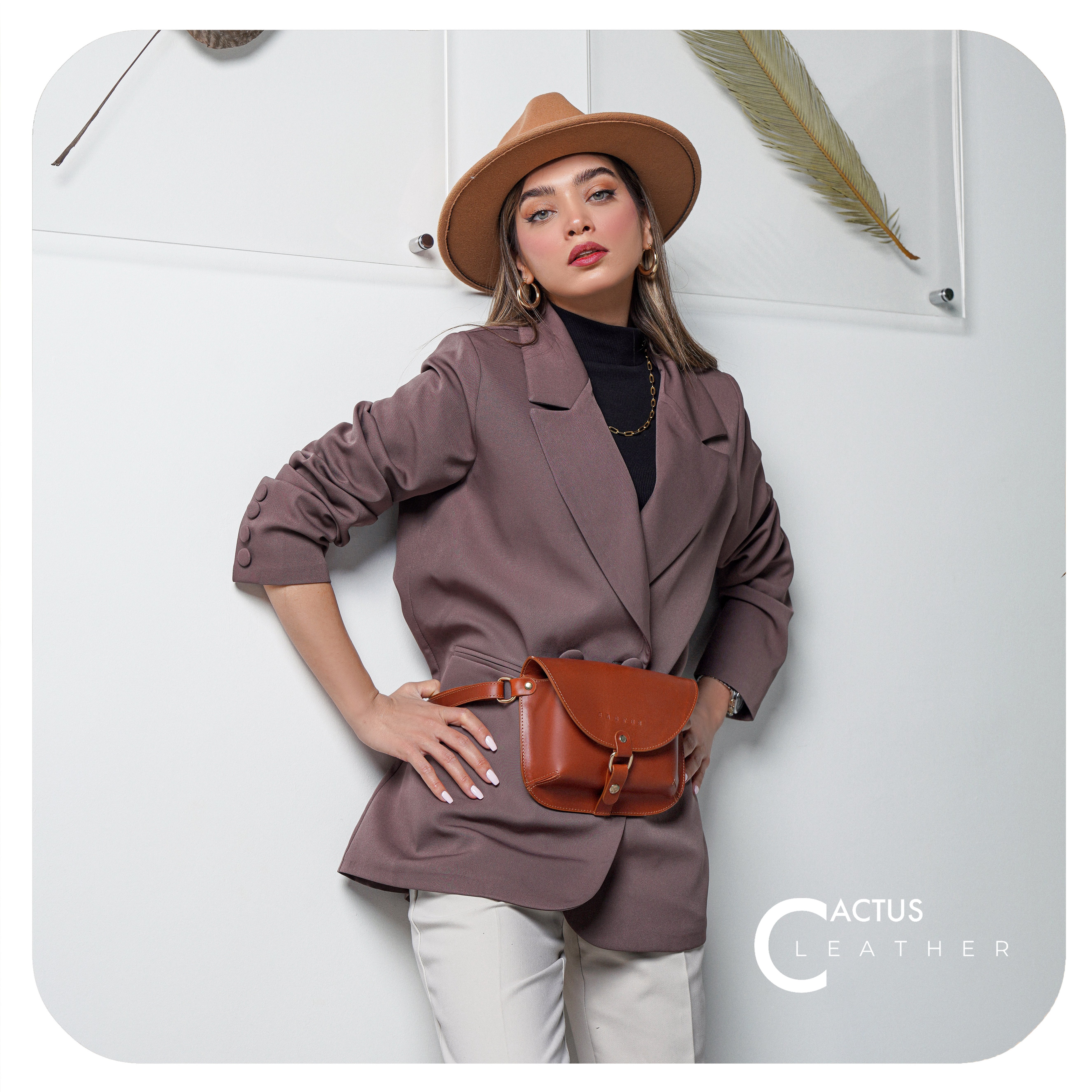 کیف کمری چرم دخترانه 6001