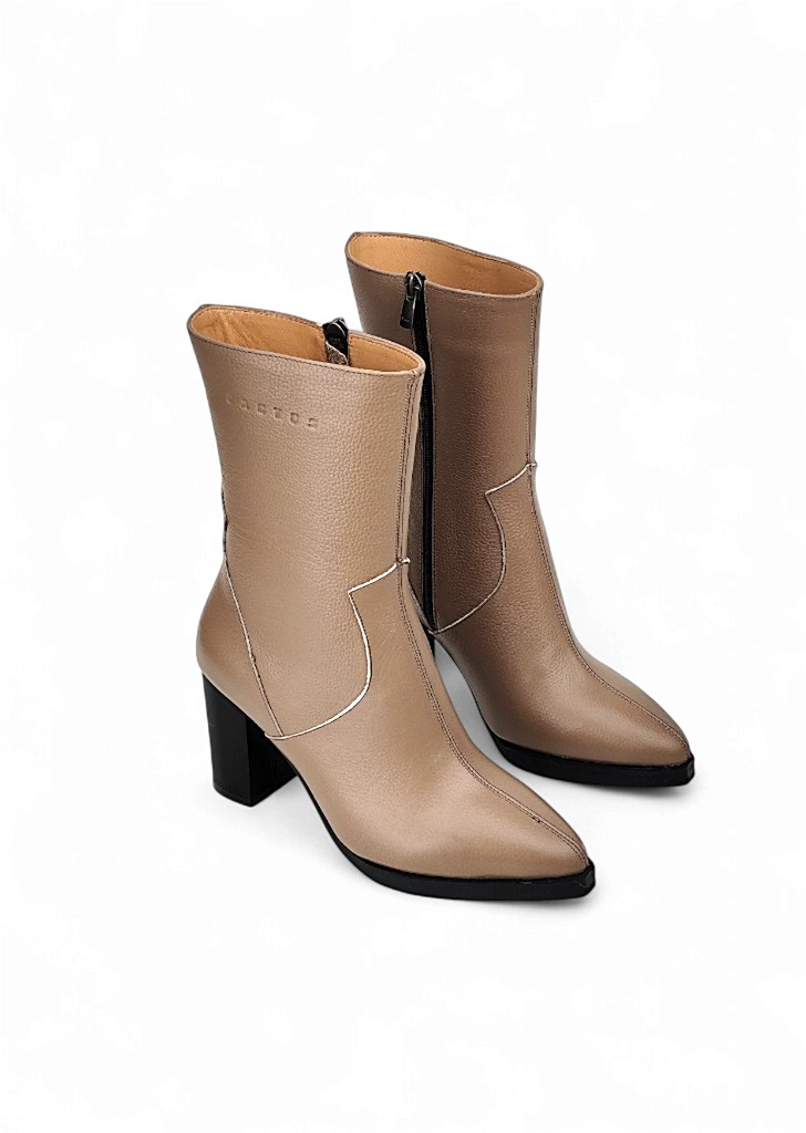 WS4014  بوت چرم زنانه