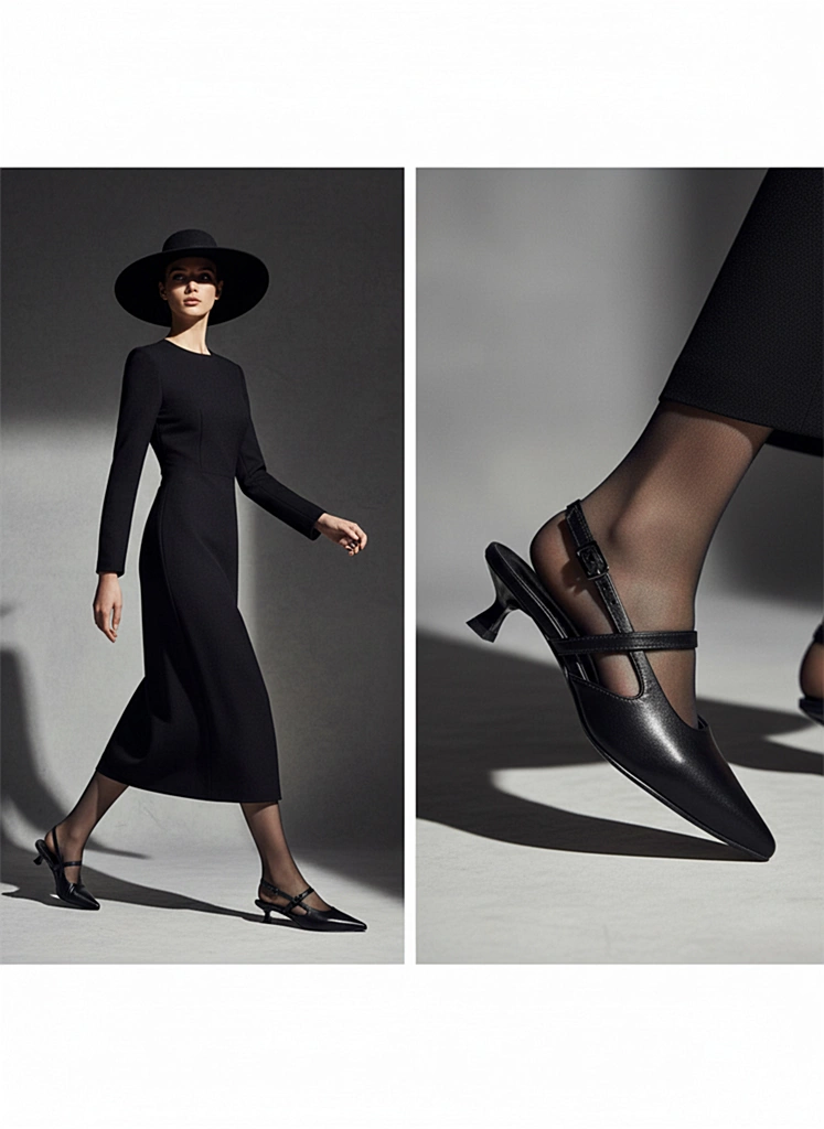 کفش چرم مجلسی زنانه WS73004