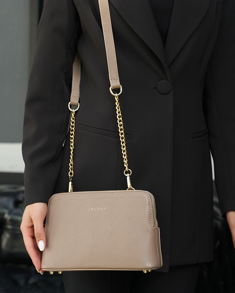 کیف چرم طبیعی زنانه دست دوز