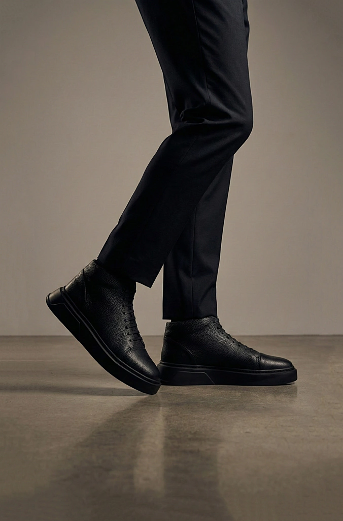 بوت چرم مردانه S4053