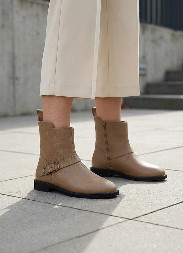 نیم بوت زنانه چرم ws4069