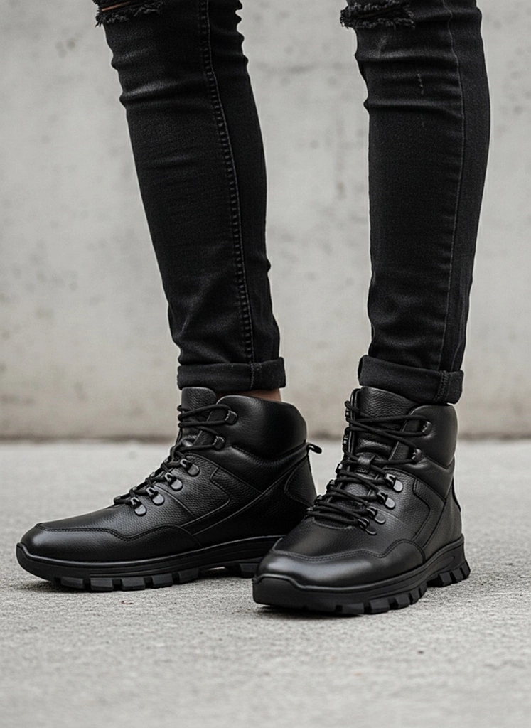 بوت چرم مردانه S4028