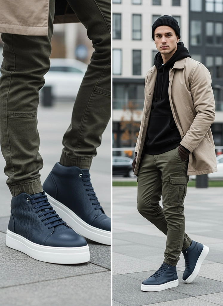 بوت چرم مردانه S4041 بوت چرم مردانه S4041