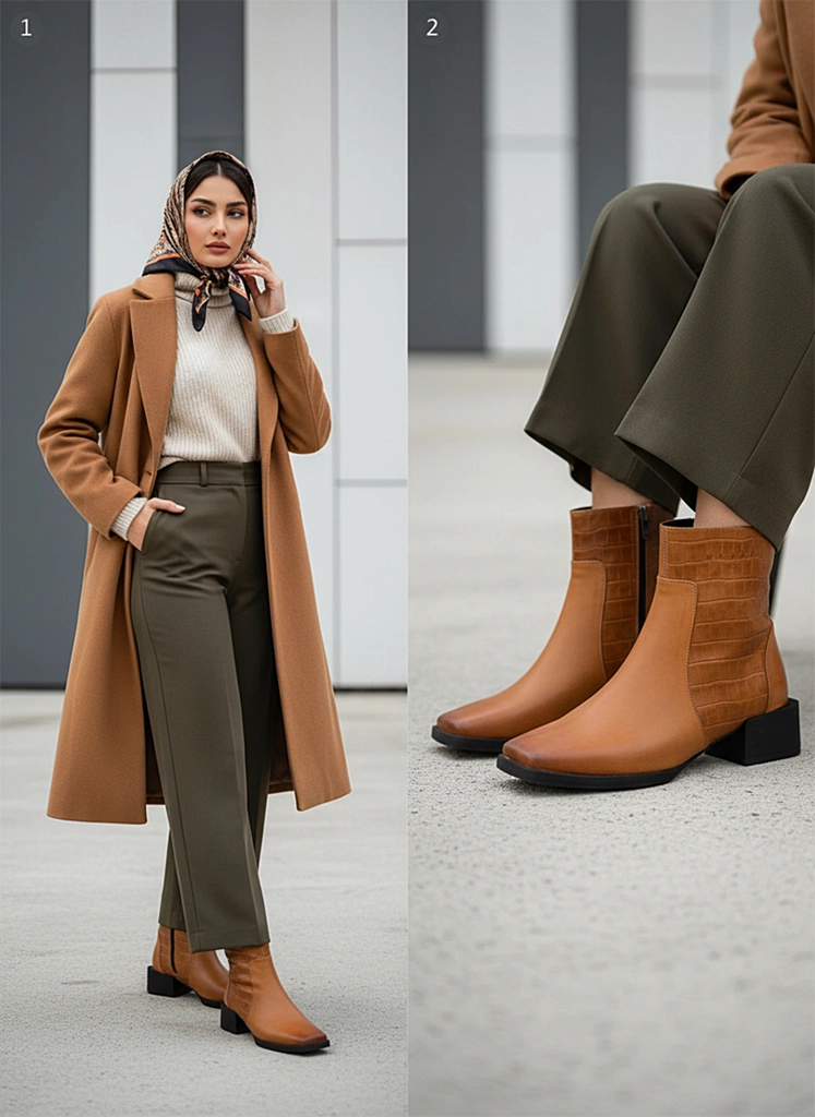 نیم بوت زنانه ws4049