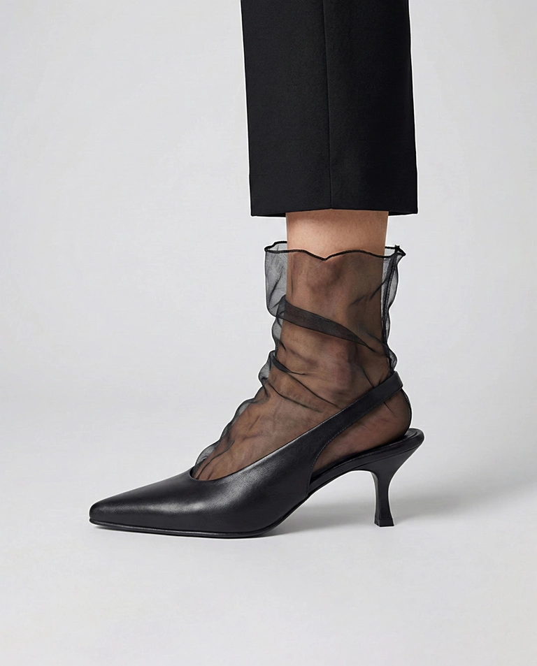 کفش چرم مجلسی زنانه WS73005