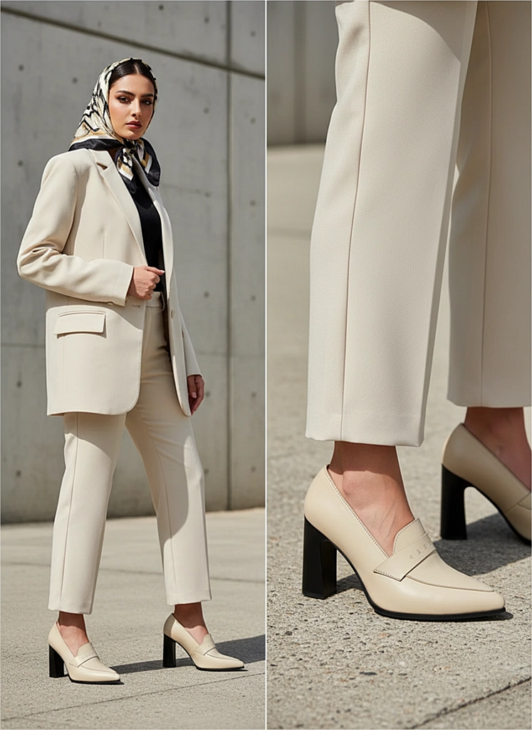 کفش زنانه پاشنه دار WS77006