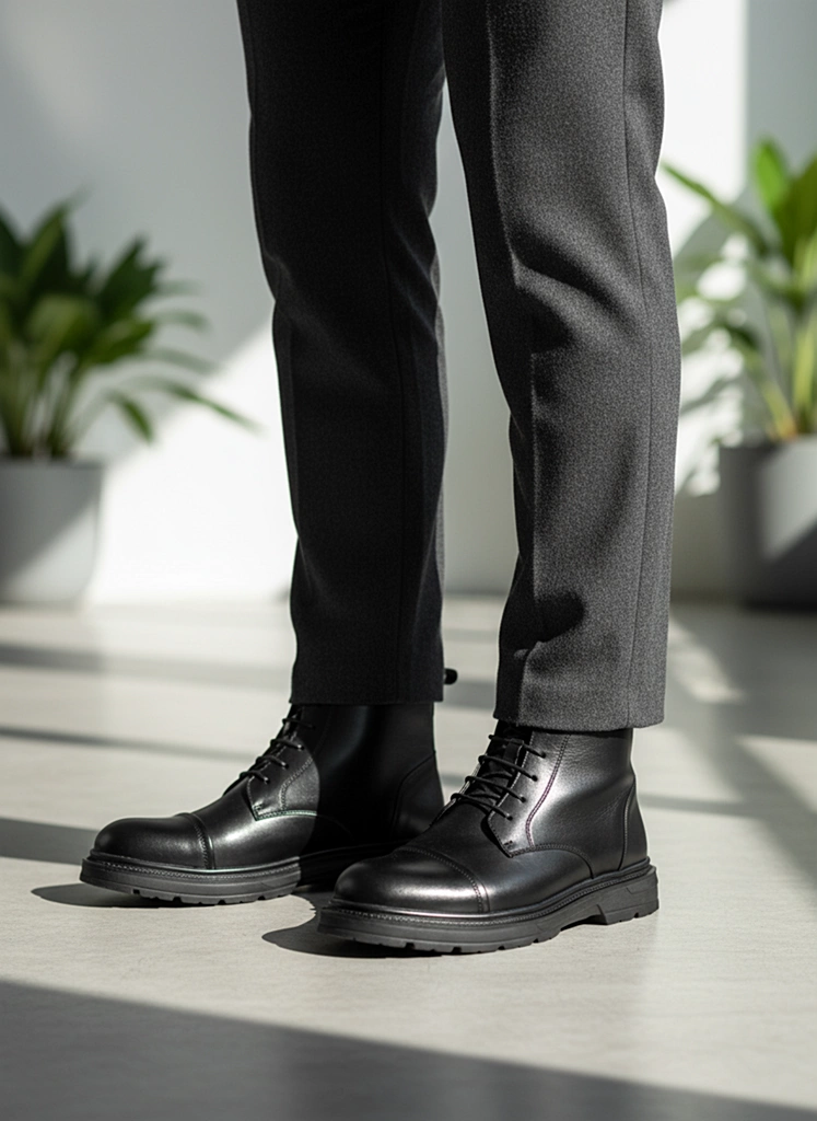 بوت چرم مردانه S4054