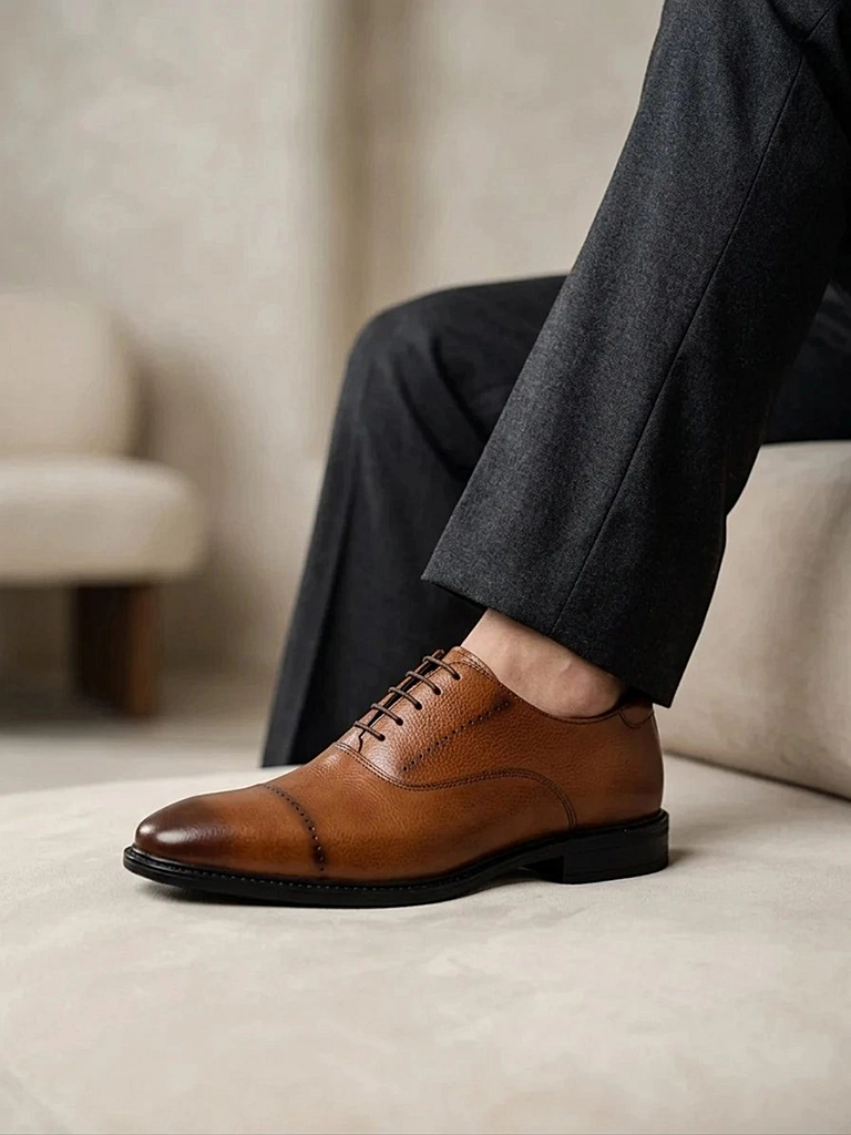 کفش تمام چرم مردانه S2039