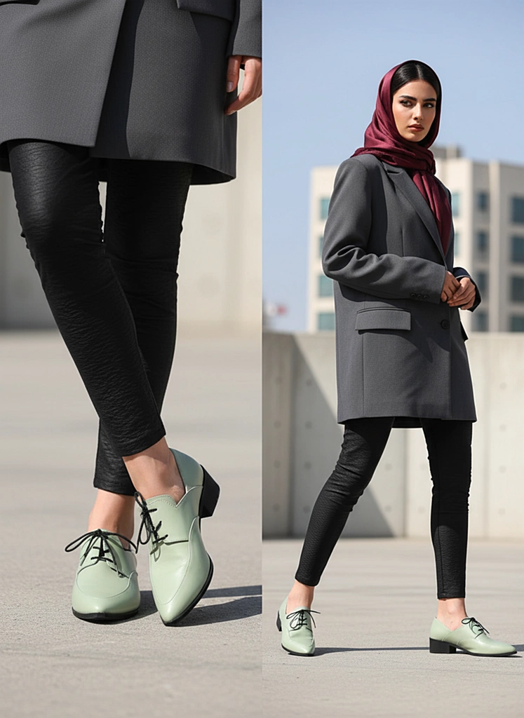 کفش چرم زنانه ws1041