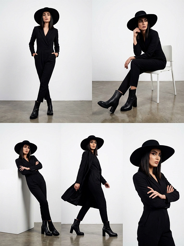 نیم بوت چرم زنانه Ws4006