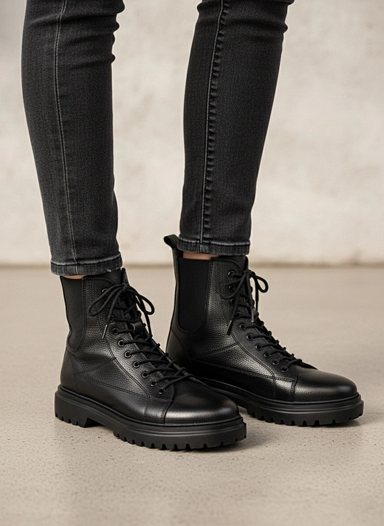 بوت چرم مردانه s4046