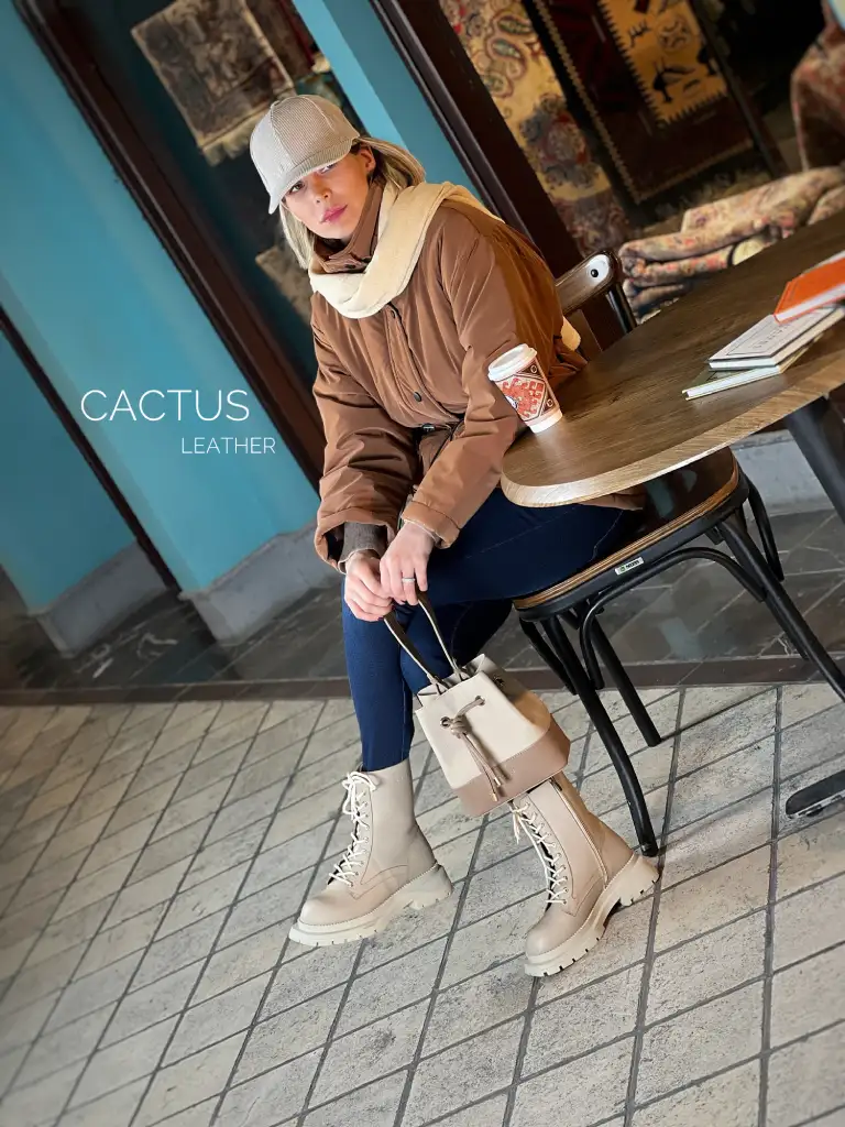 بوت چرم زنانه WS4053