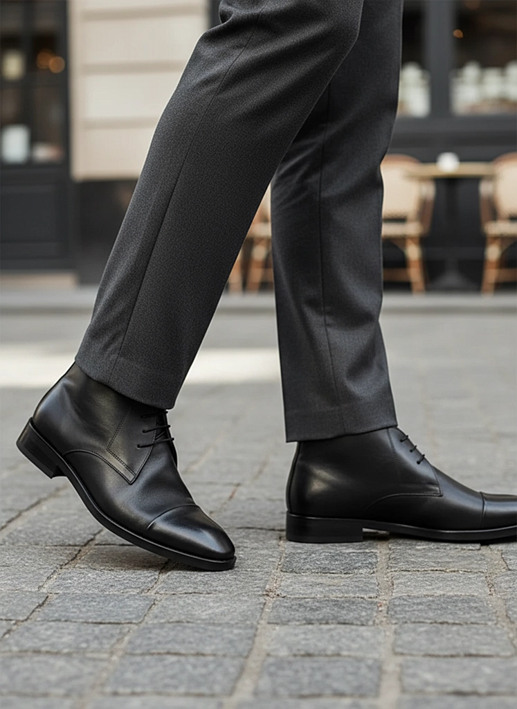 بوت چرم مردانه S4049