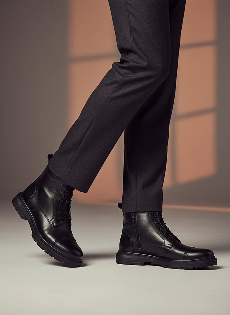 بوت چرم مردانه S4054