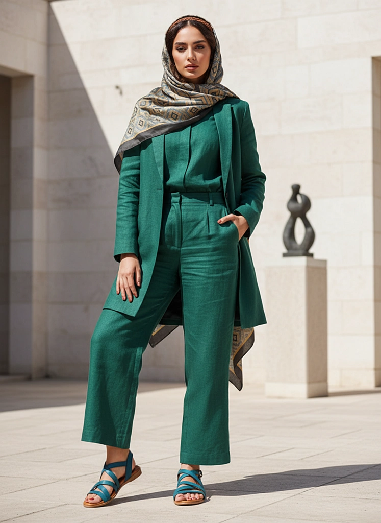 صندل چرم زنانه WS51035