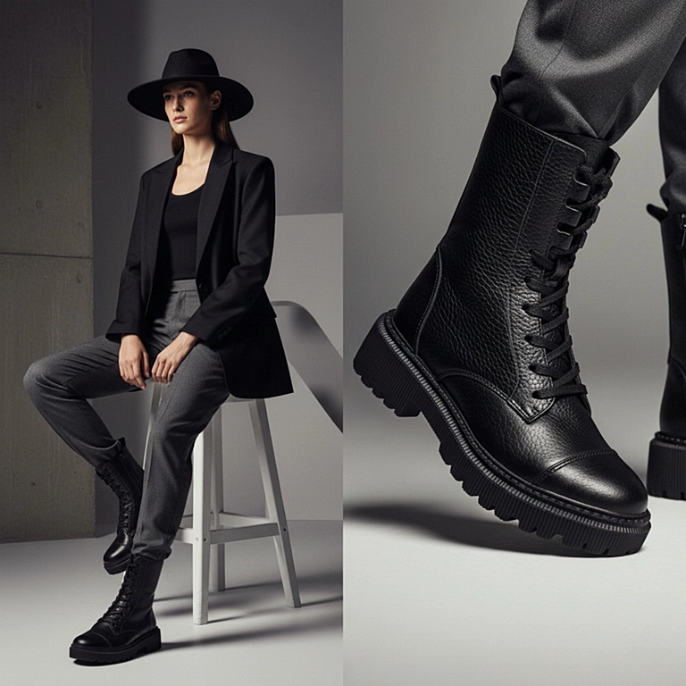 بوت چرم طبیعی کد 424