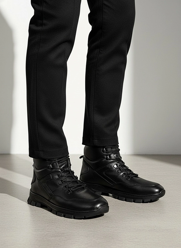 بوت چرم مردانه S4028