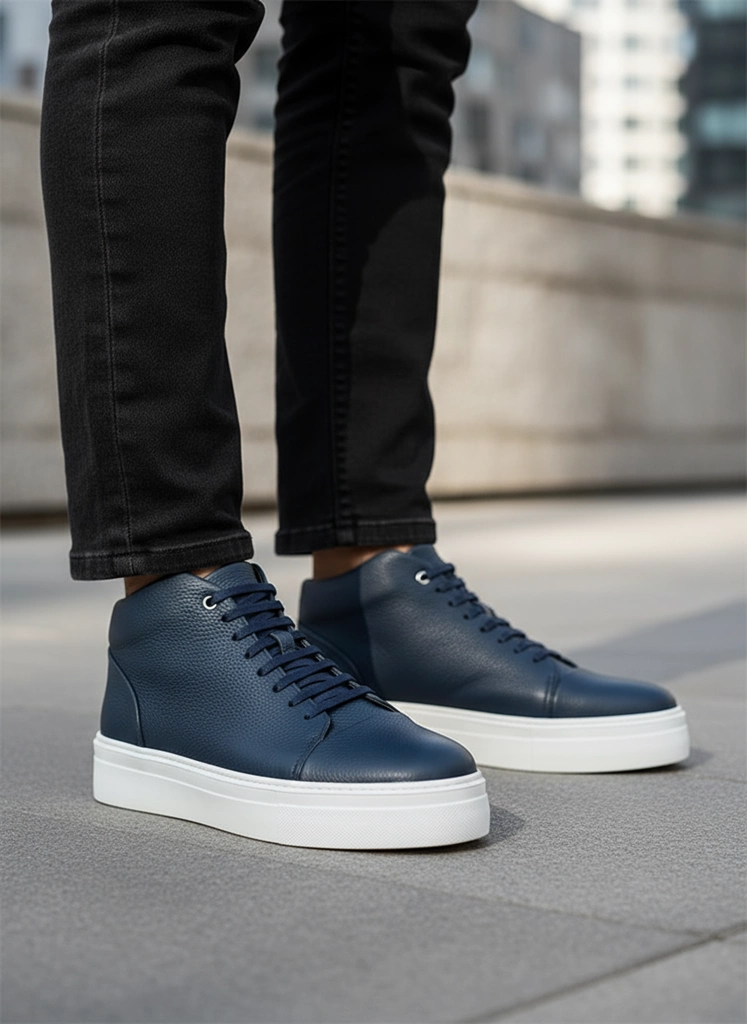 بوت چرم مردانه S4041 بوت چرم مردانه S4041