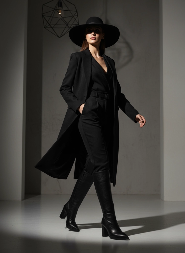 بوت بلند چرم زنانه WS4072