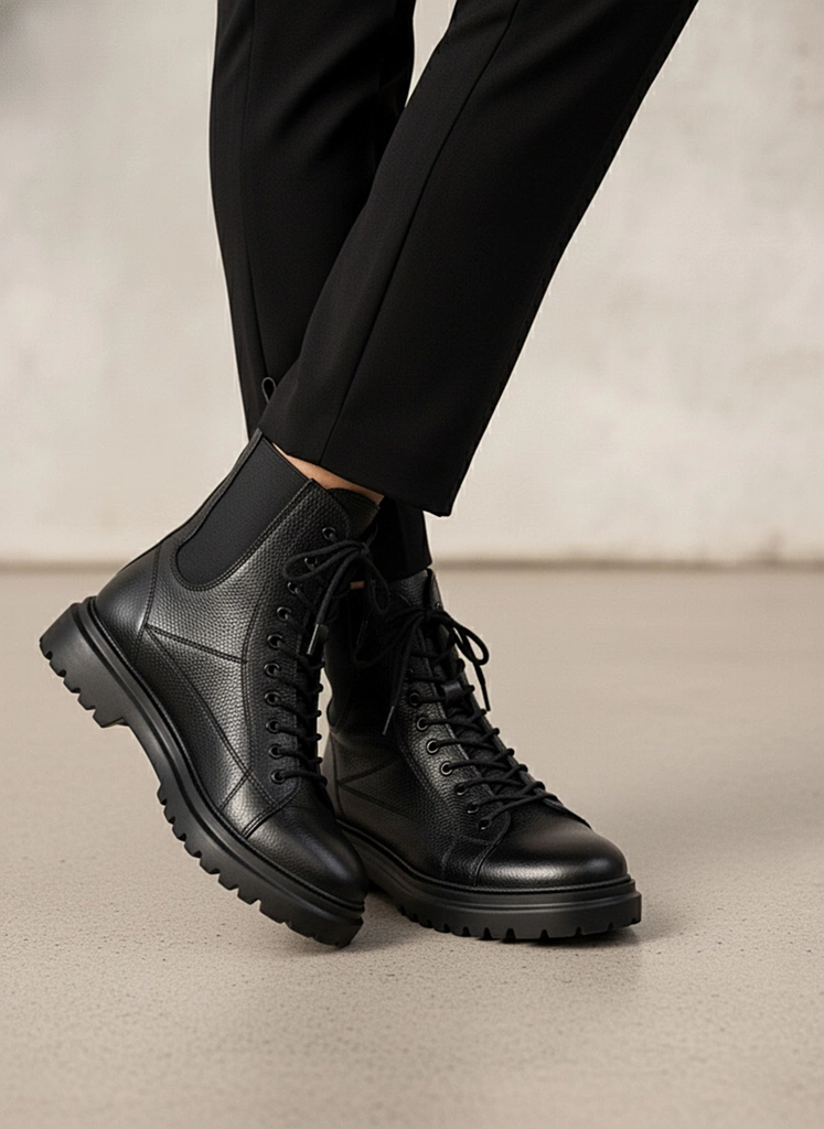 بوت چرم مردانه s4046