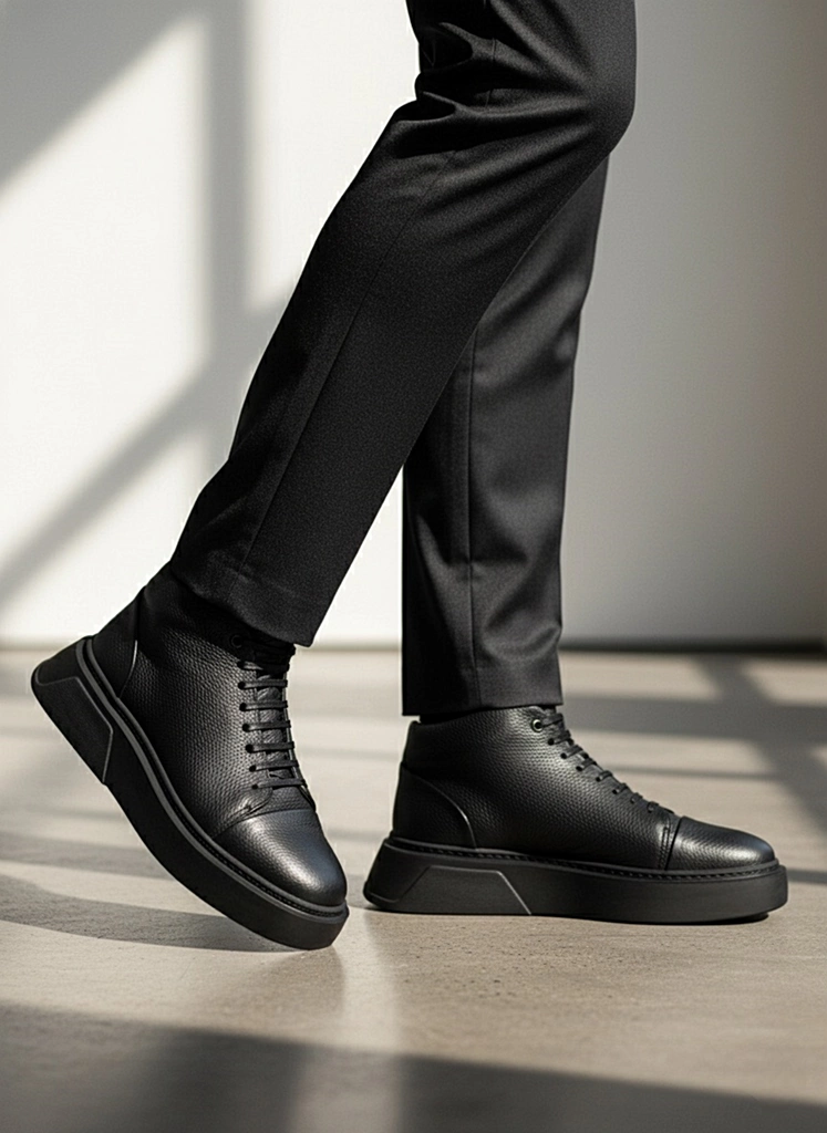 بوت چرم مردانه S4053