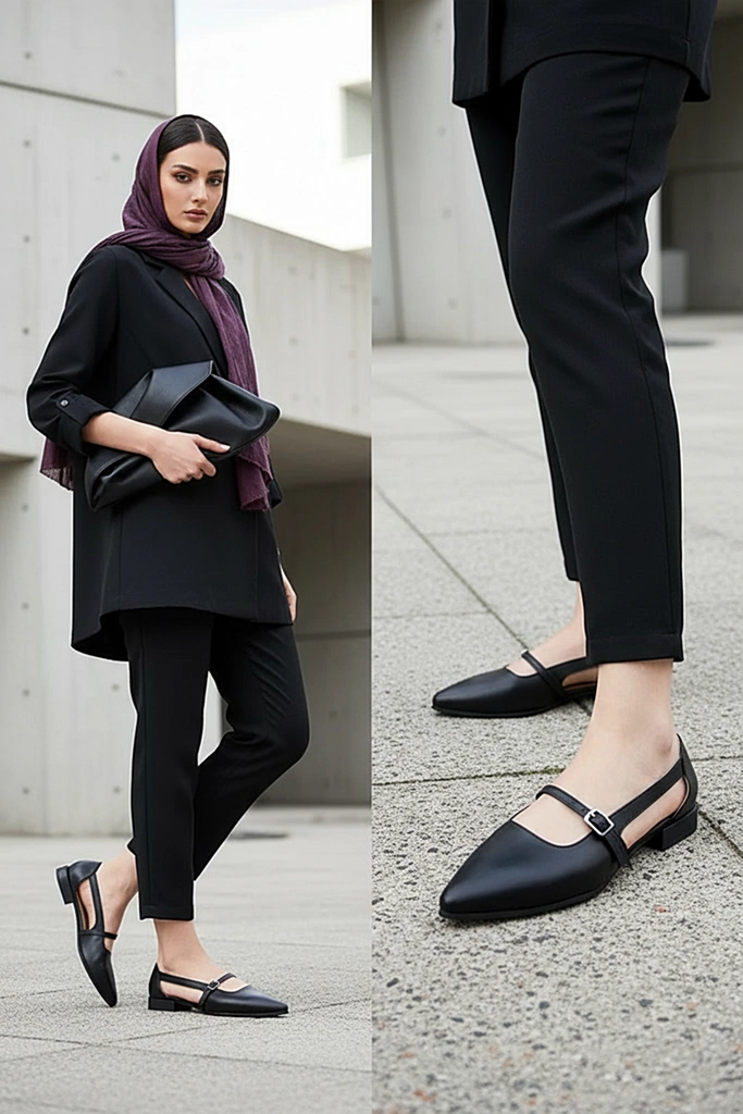 کفش چرم زنانه WS1030