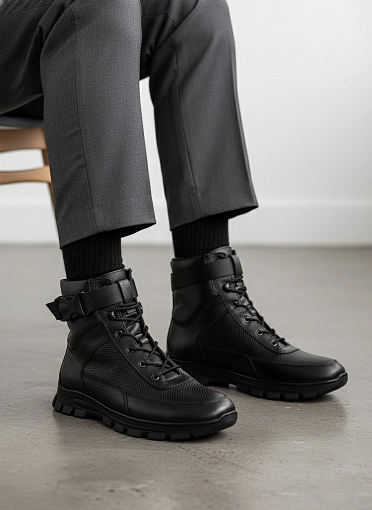 بوت چرم مردانه S4027